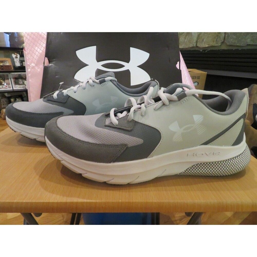 *NEW Mens Gray Under Armour Turbulence Tennis Shoes, 8.5